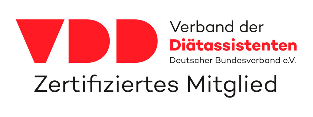 VDD-Logo Zertifiziertes Mitglied im Verband der Diätassistenten – Deutscher Bundesverband e.V.